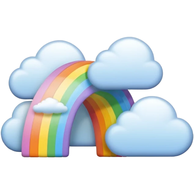 Regenbogen Pastell ohne wolken emoji