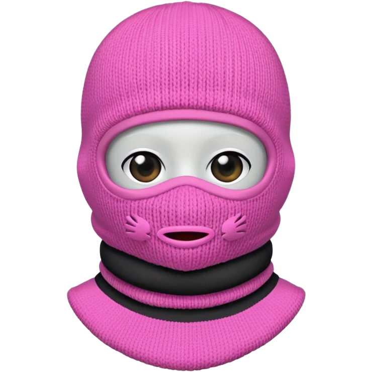 Pink Balaclava emoji