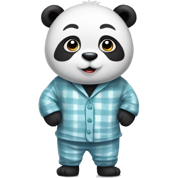 panda with pajamas emoji