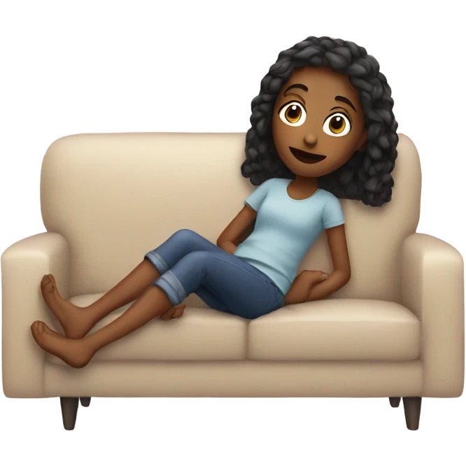 Girl on the couch emoji
