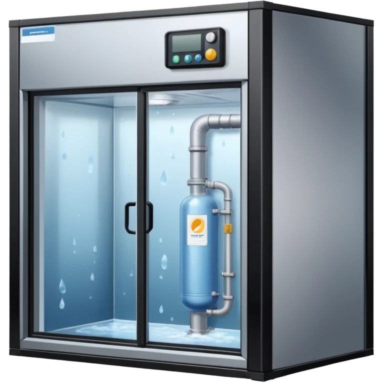 ambient and refirigeration warehouse at an angle cold emoji