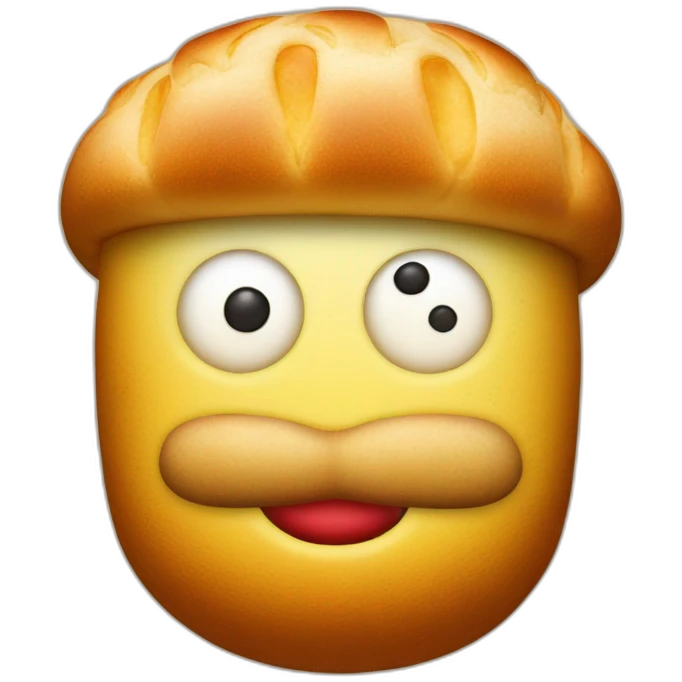 Bonhomme en brioche emoji