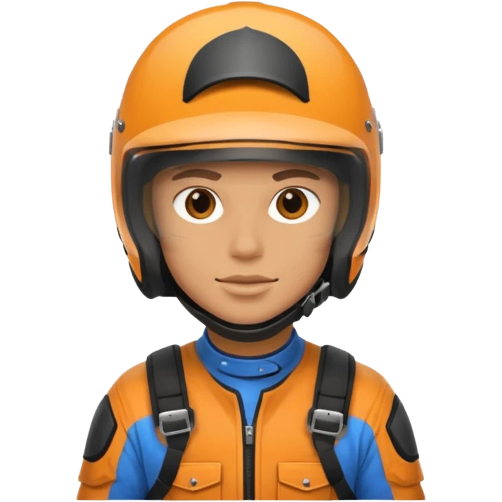 dirtbike rider face with helmet on emoji