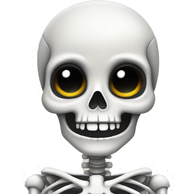 Cute skeleton  emoji