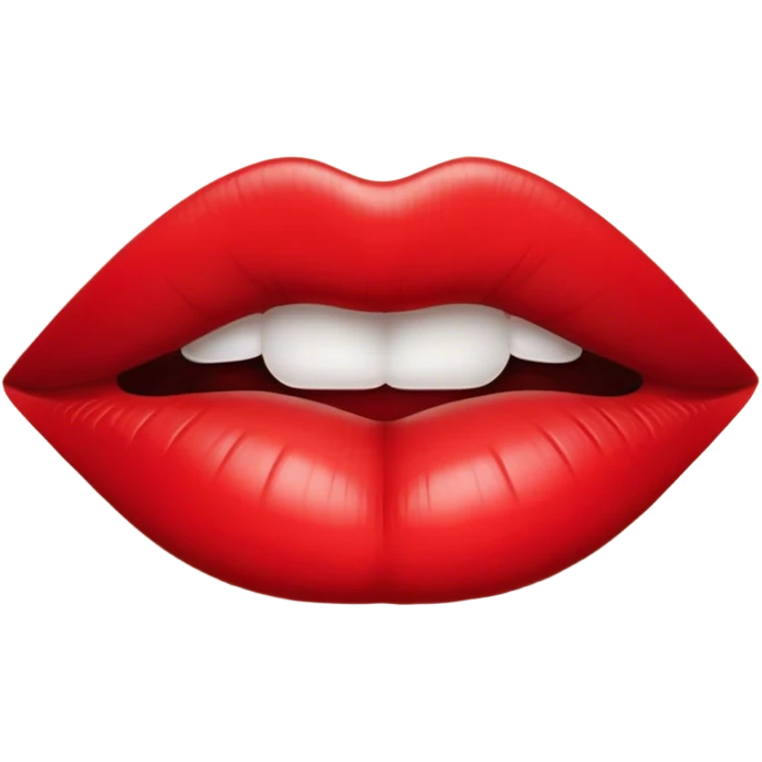 Kissing lips emoji