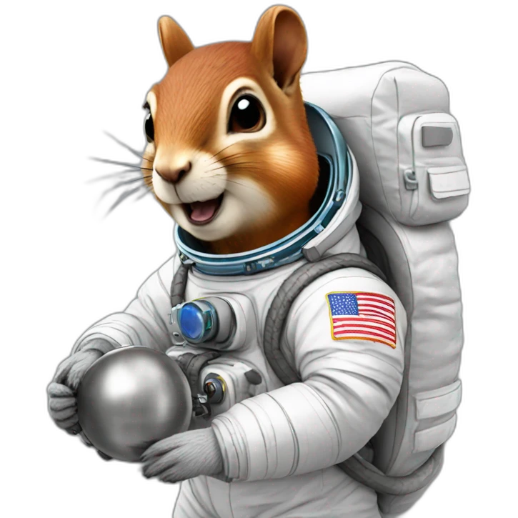 squirrel astronaut emoji
