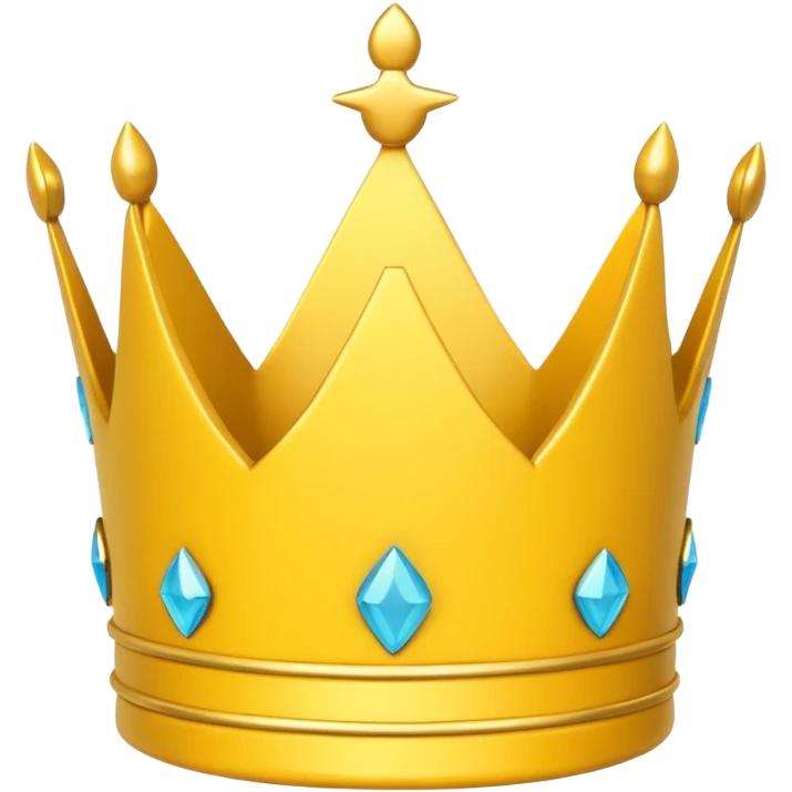 create a crown cartoony without details or anything make it tiny as a real emoji roblox style emoji