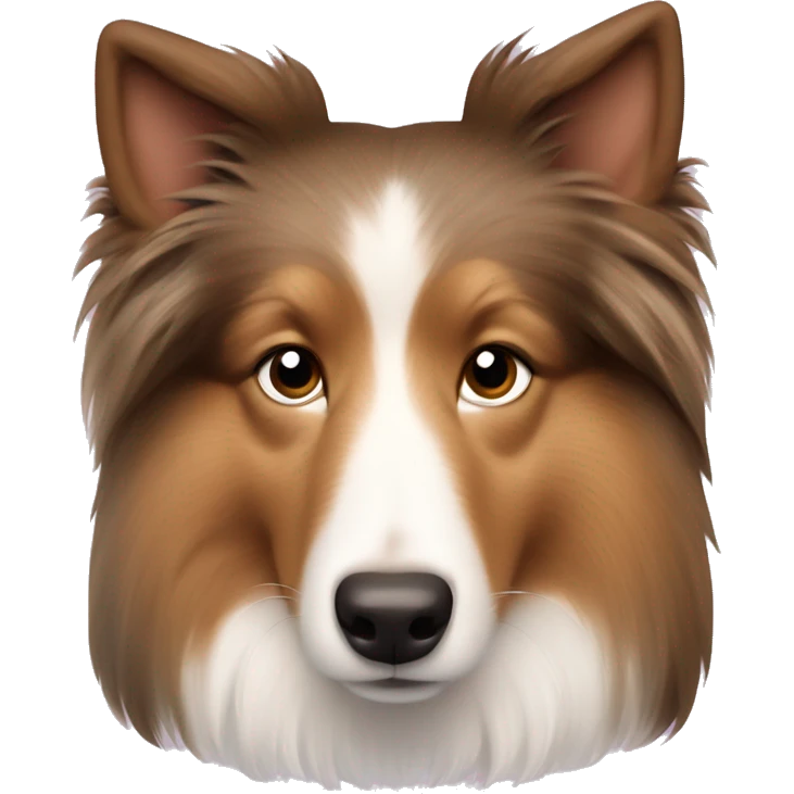 Shetland sheepdog heart emoji