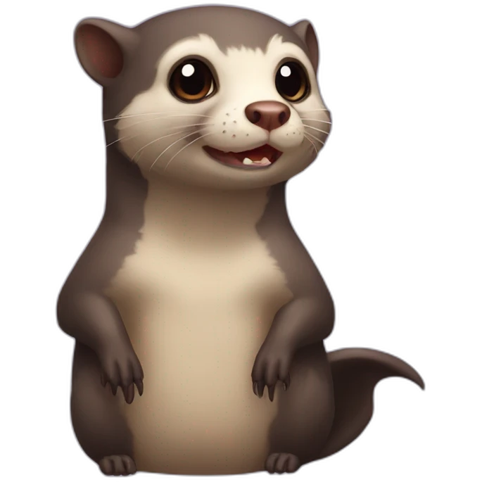 bat otter ferret emoji