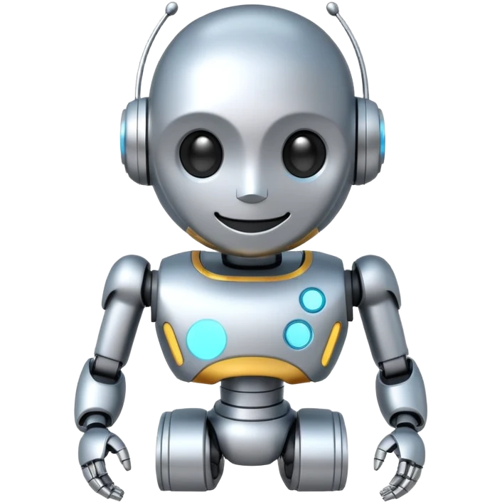 3D AI Robot Mascot - Chatbot Icon emoji emoji