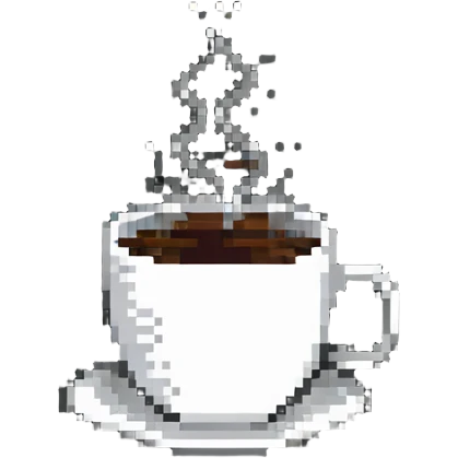 coffee cup with steam emoji