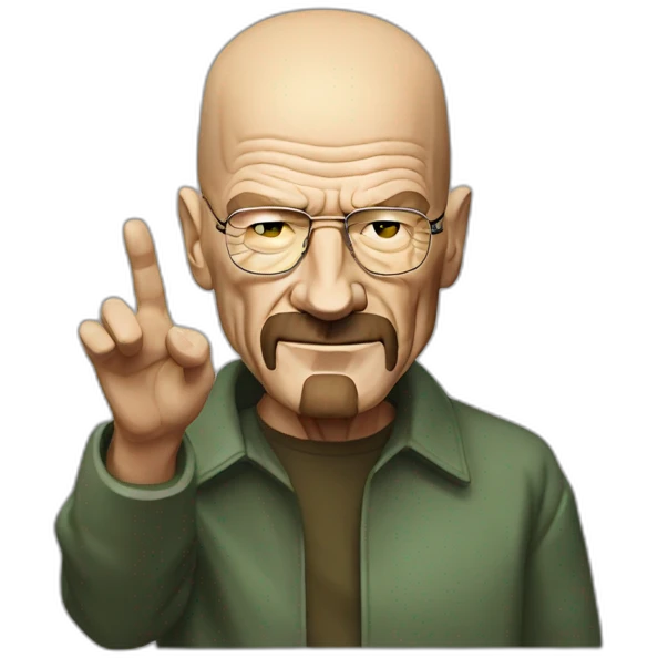 walter white waving emoji