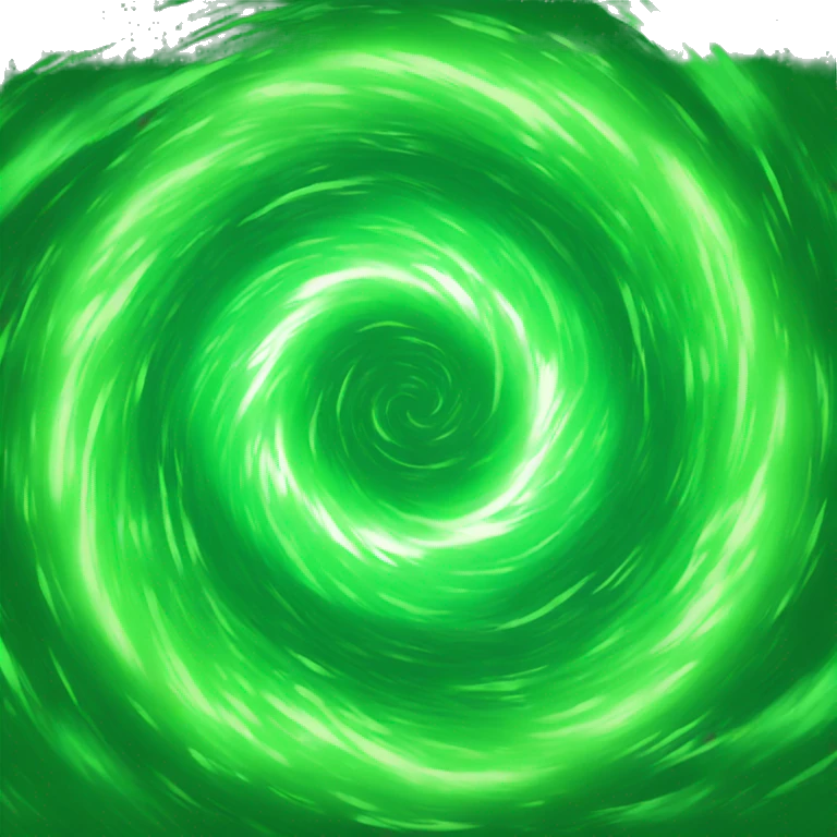 green energetic vortex  emoji