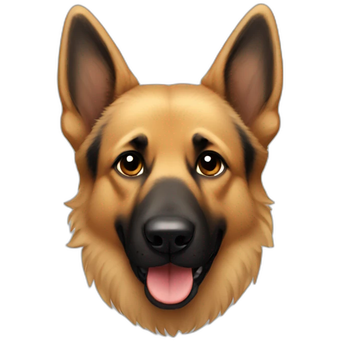 german shepherd poo emoji