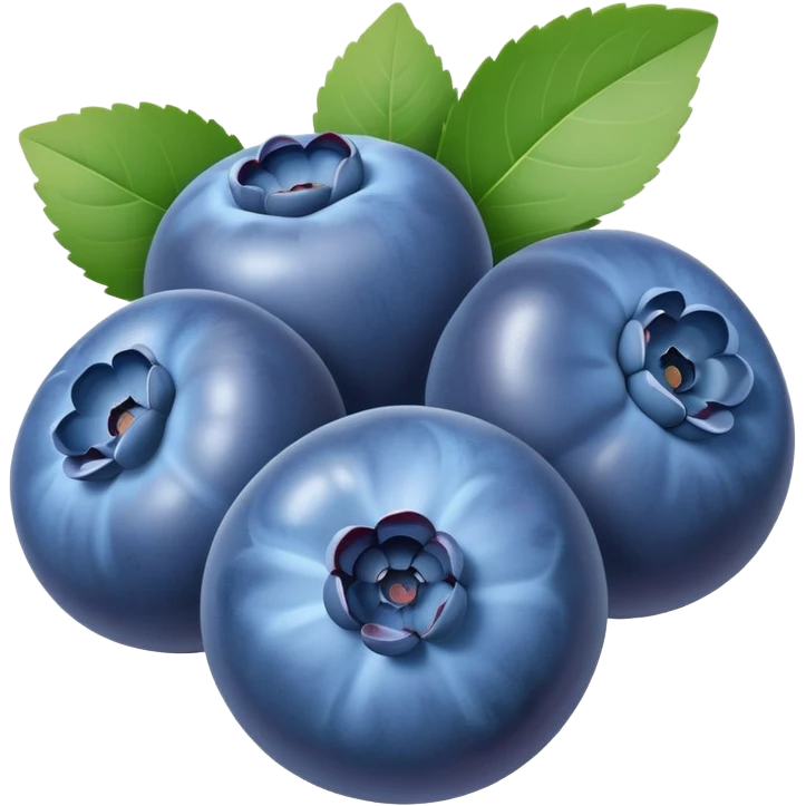 fresh juicy blueberries emoji