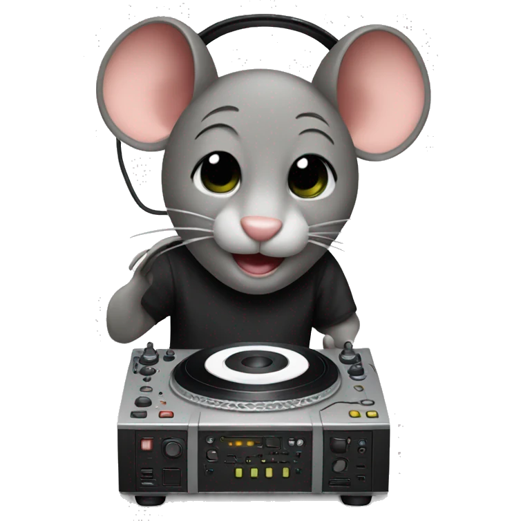 Mouse DJ emoji