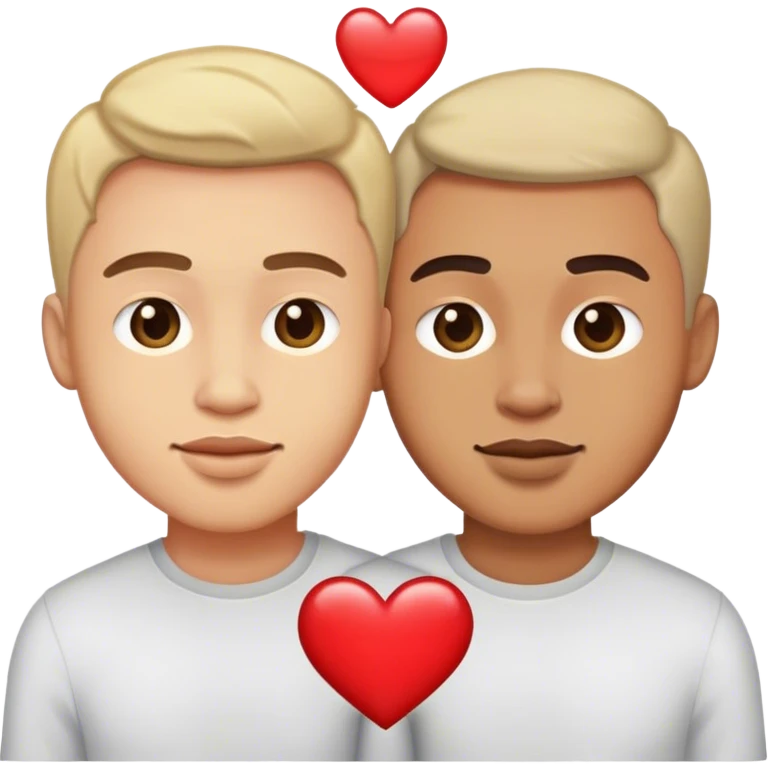 Two men in love emoji