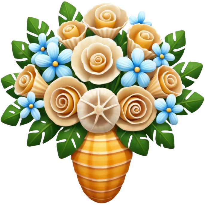 Seashell bouquet  emoji