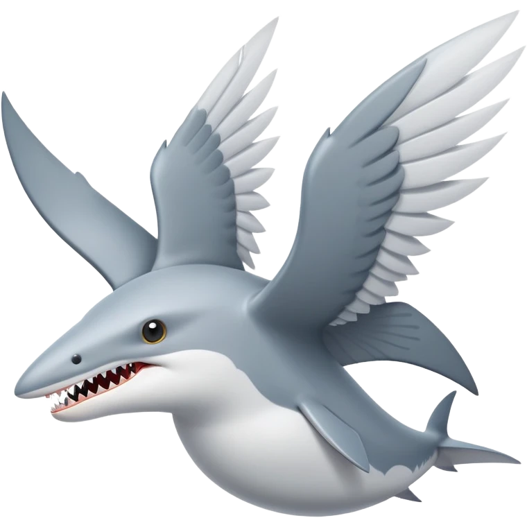 Shark seagull hybrid emoji