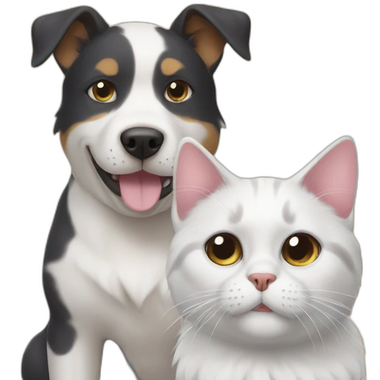 dog with cat emoji