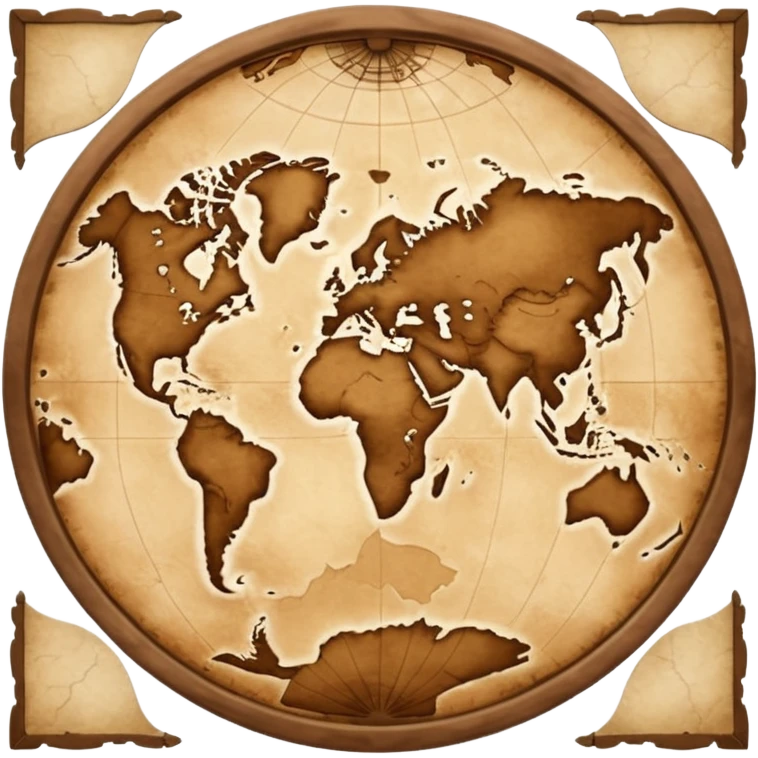 Ancient world map showing Pangea emoji