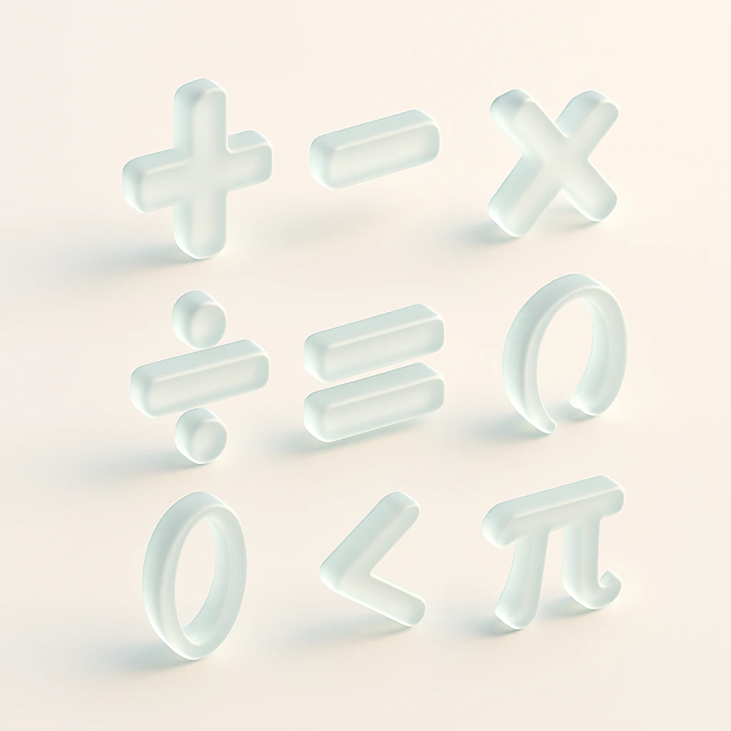 Mathematical symbols emoji