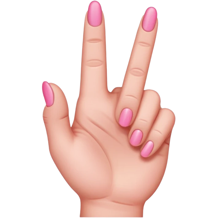 Pink middle finger  emoji