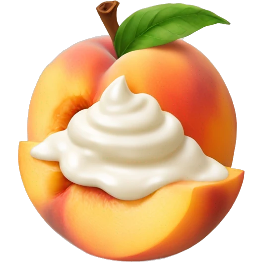 Peaches with cream emoji