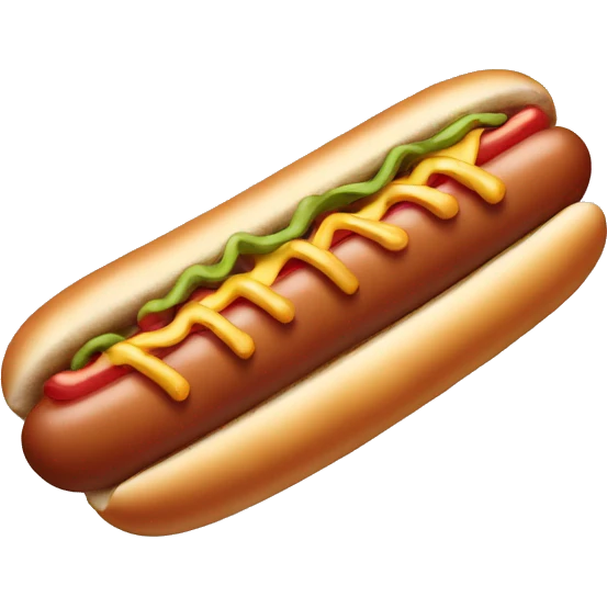 Hotdog like a dog emoji