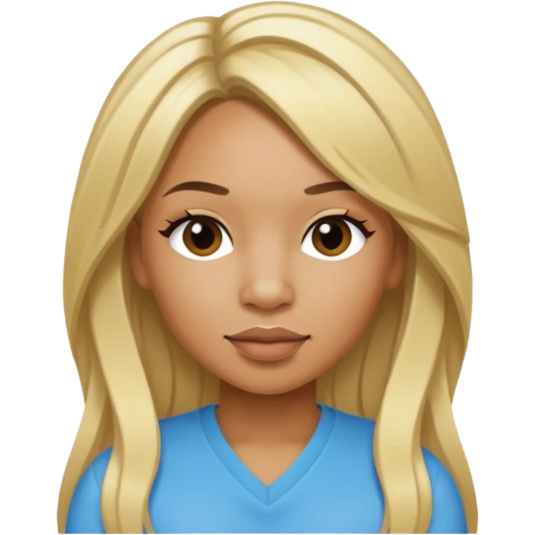 Tameka "Tiny" Cottle with long blonde hair emoji