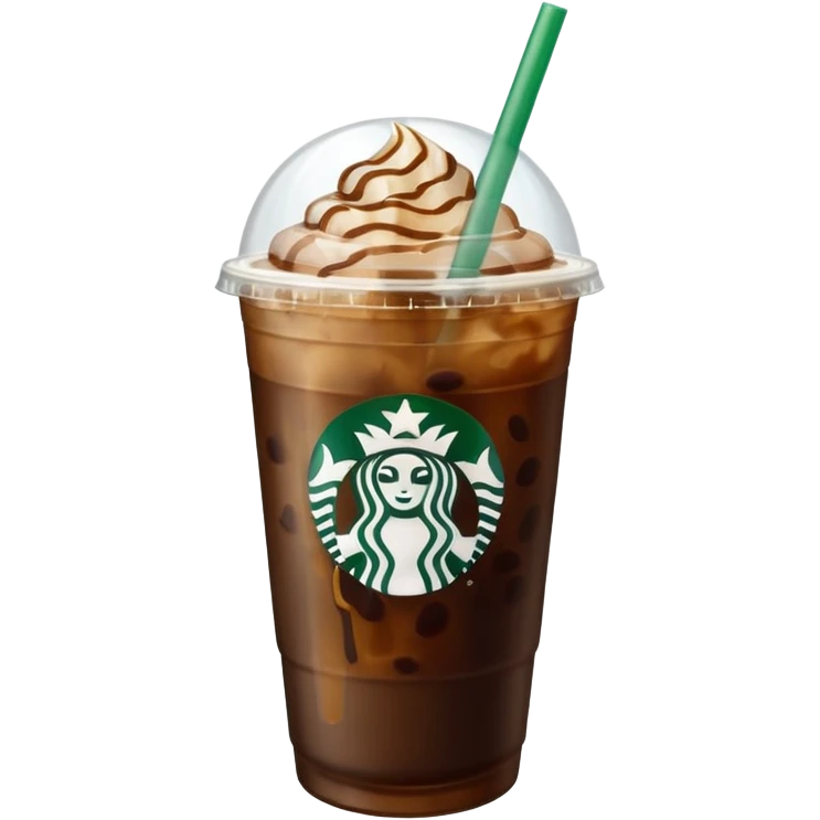 Iced Starbucks coffee emoji