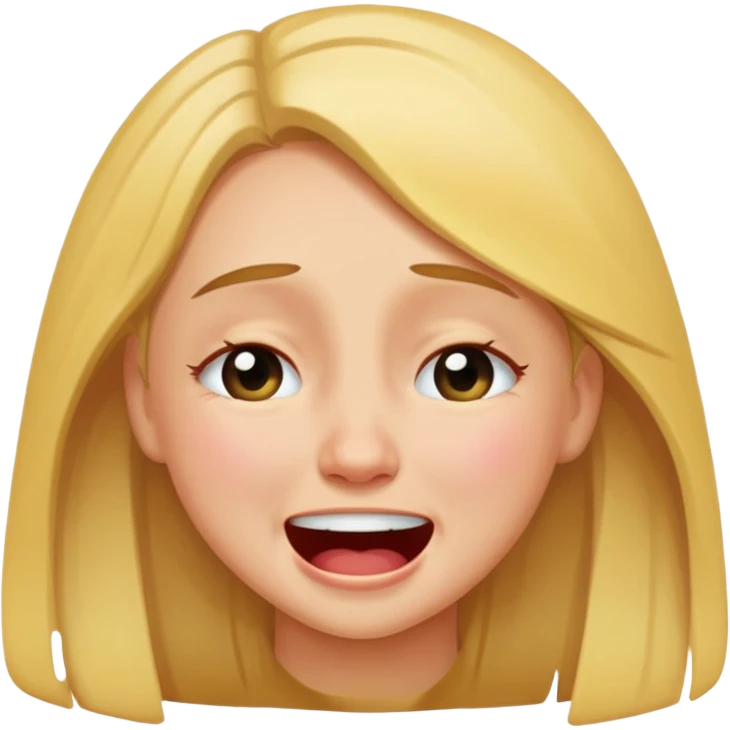 Girl crying laughing  emoji