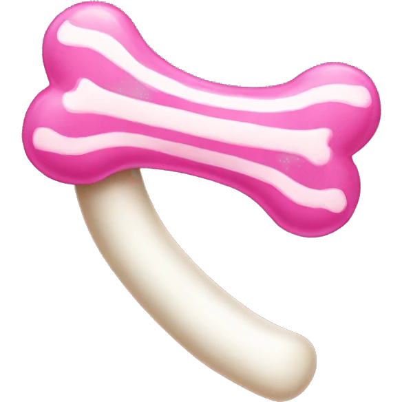 pink candy bone emoji