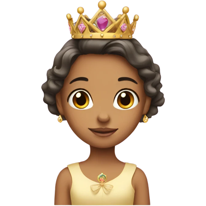 Little girl princess crown emoji