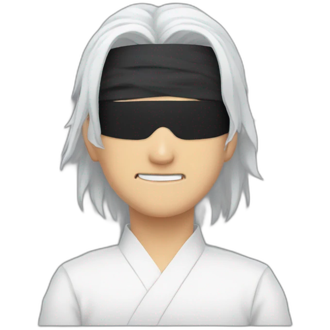 Satoru Gojo with blind fold emoji