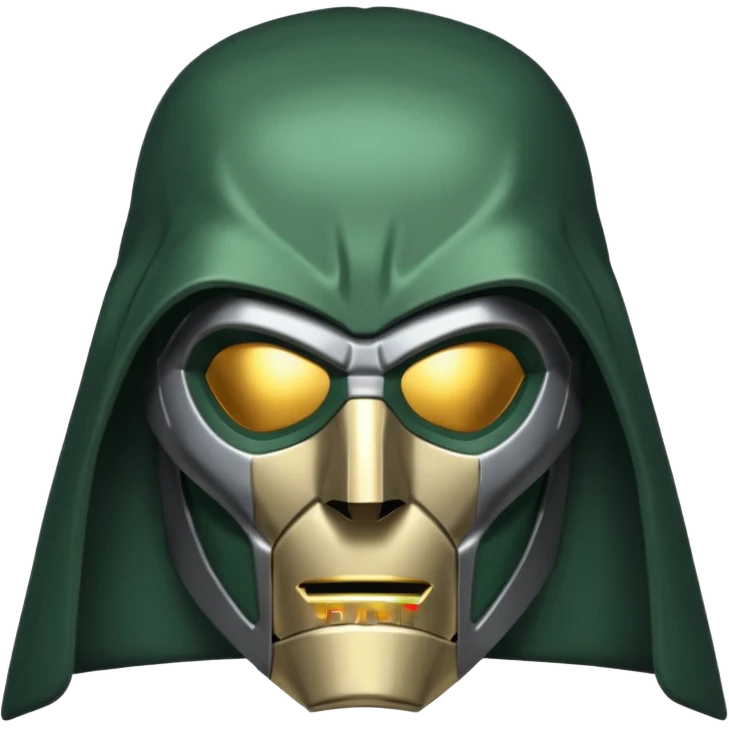 Doctor Doom silver mask emoji