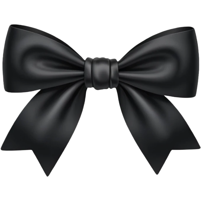 Black bow emoji