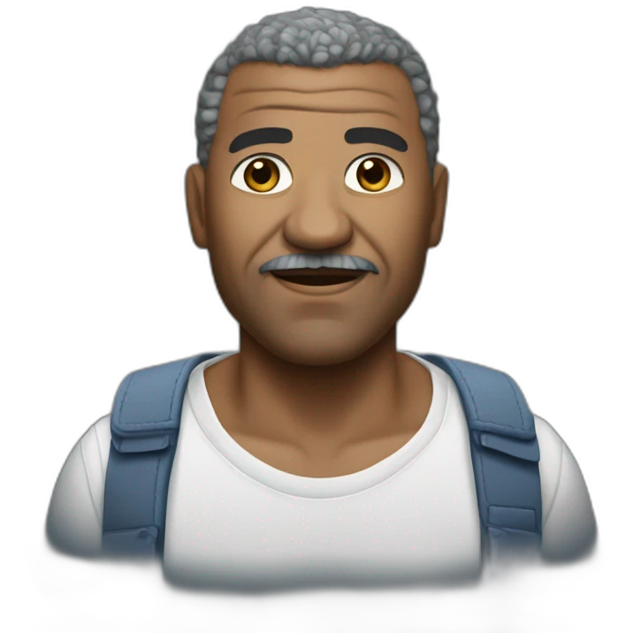 Black man Jean-Marie Bigard emoji