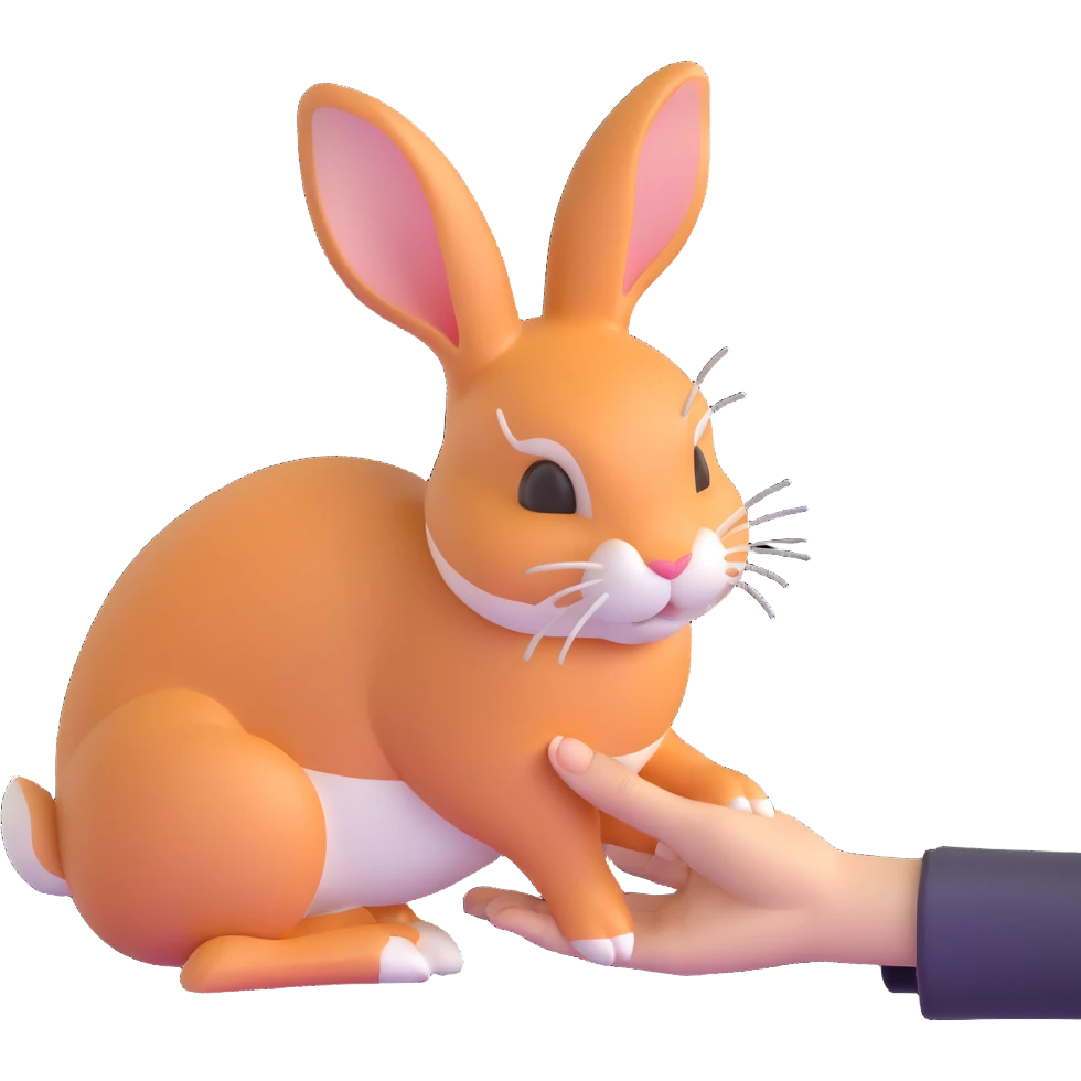 person petting rabbit emoji