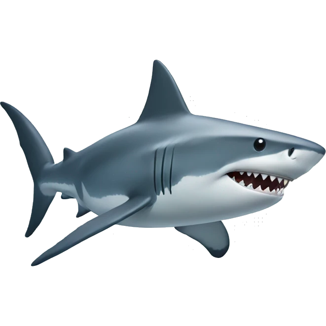 shark in ocean emoji