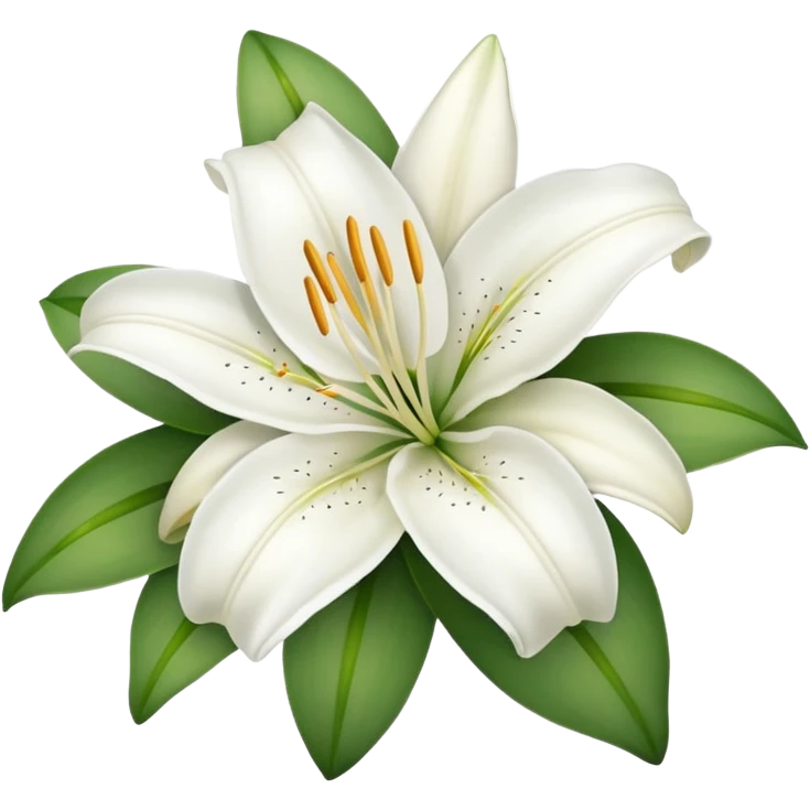 white lily emoji