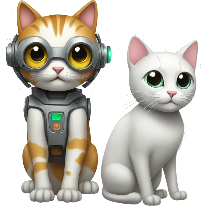 cat + robot emoji