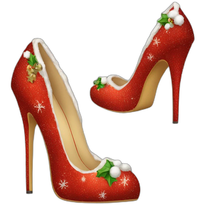 chirstmas-high-heel-shoes emoji
