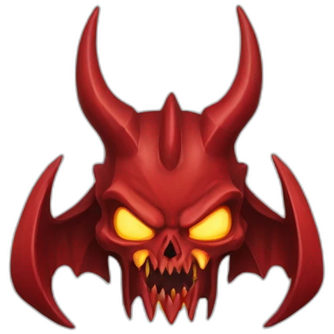 TRIDENTE DEL DIABLO DE COLOR ROJO emoji