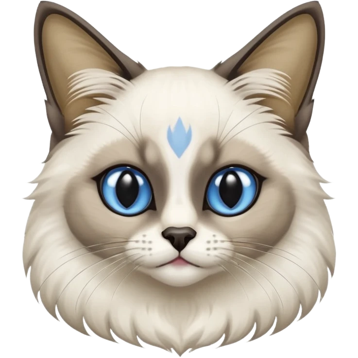 Blue seal point Balinese cat emoji