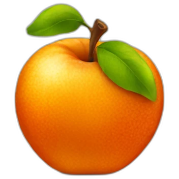 Apple-orange emoji