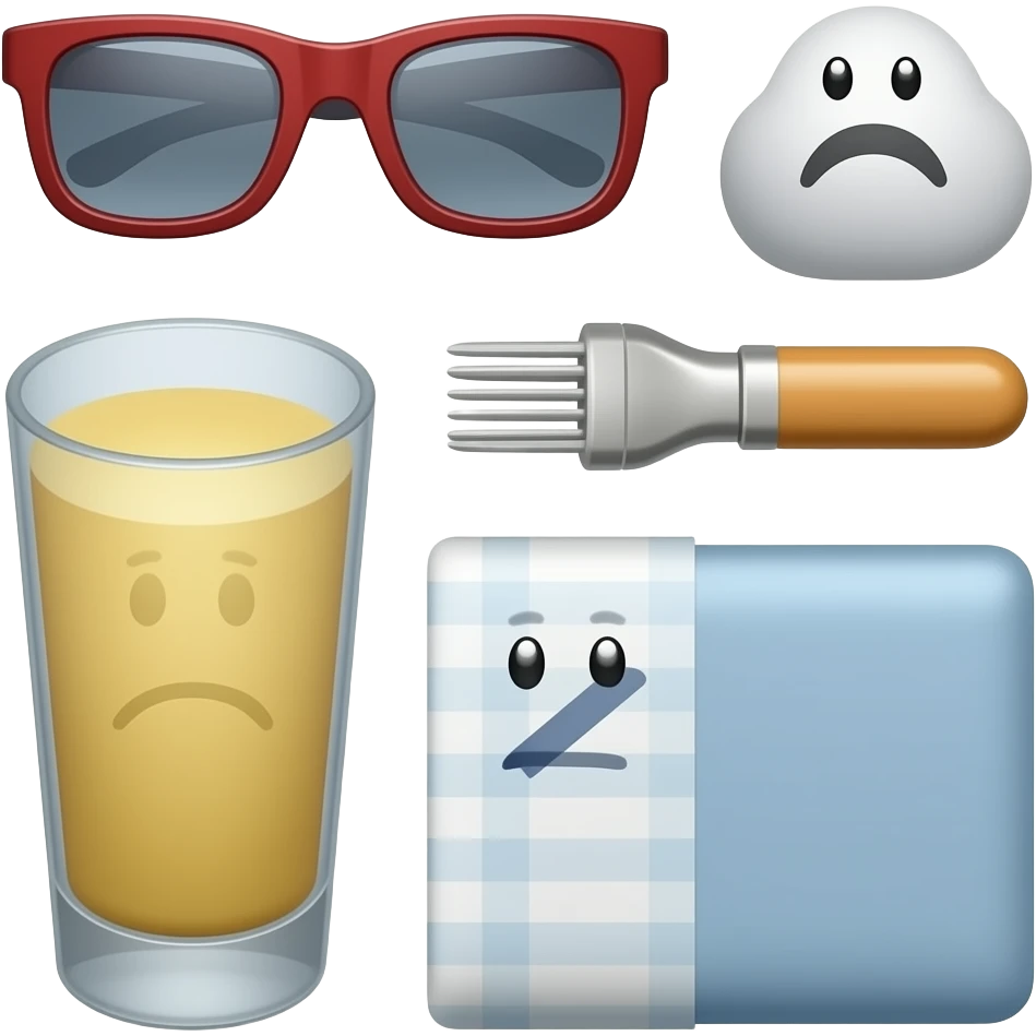 Sick day items emoji