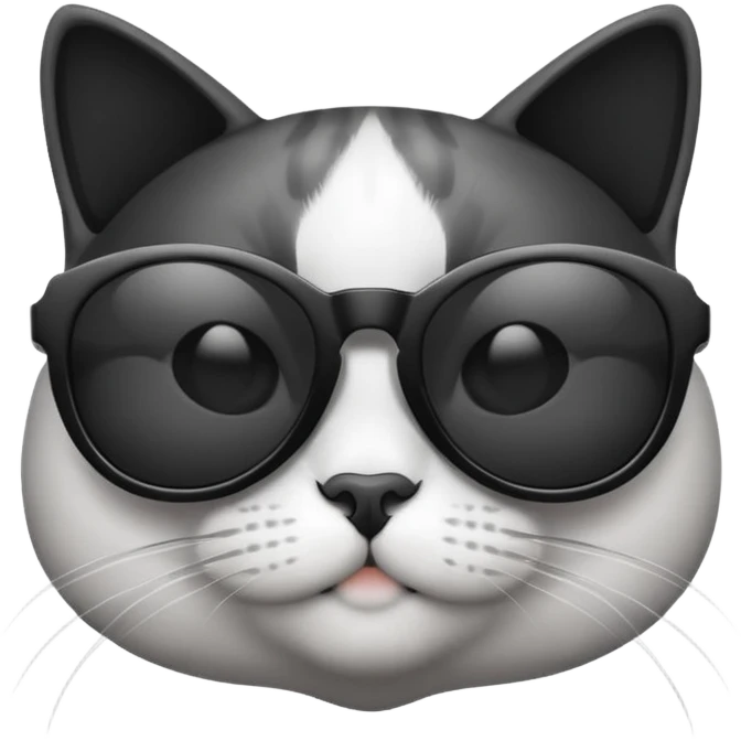 Cat with sunglasses emoji