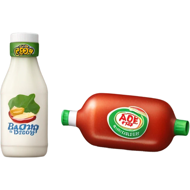 Bottle of ranch and ketchup  emoji