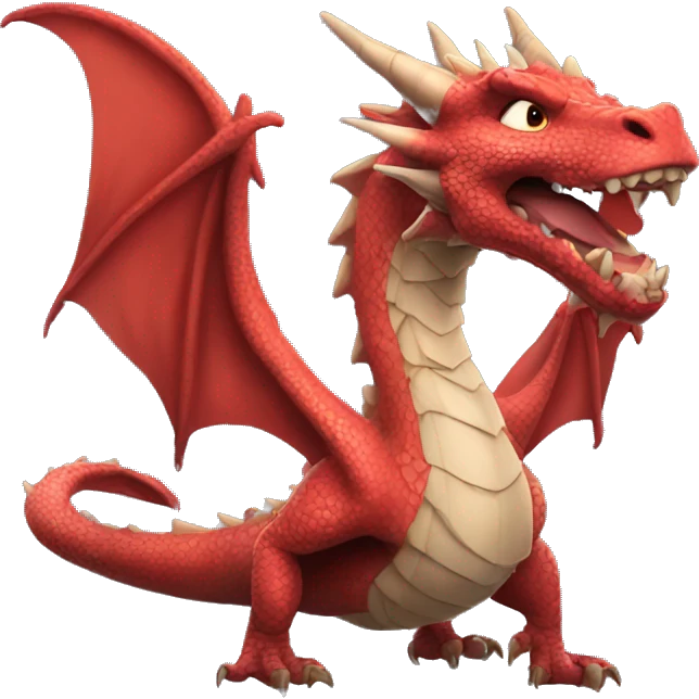 Dragón tian besos  emoji